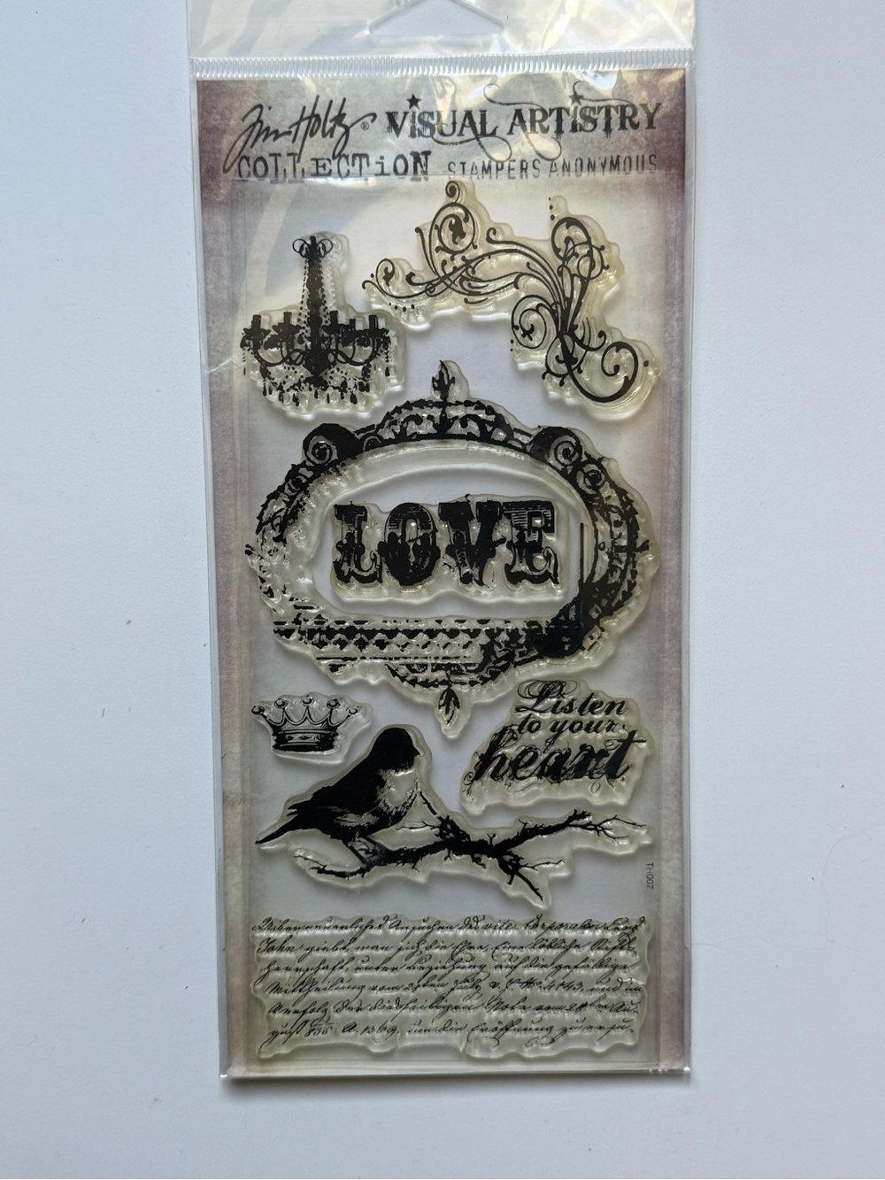 Tim Holtz Visual Artistry Acrylic Cling Stamps URBAN GRUNGE - New